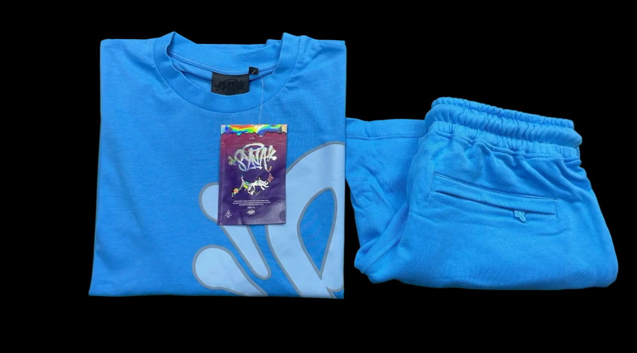 Syna World Short & Tshirt Set Blue/White